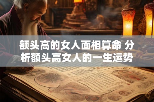 额头高的女人面相算命 分析额头高女人的一生运势