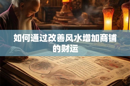 如何通过改善风水增加商铺的财运