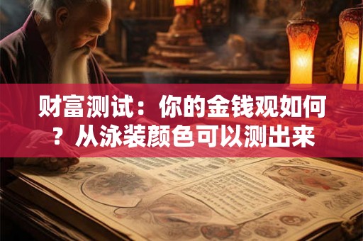 财富测试：你的金钱观如何？从泳装颜色可以测出来