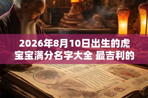 2026年8月10日出生的虎宝宝满分名字大全 最吉利的名字精选