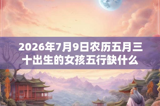 2026年7月9日农历五月三十出生的女孩五行缺什么