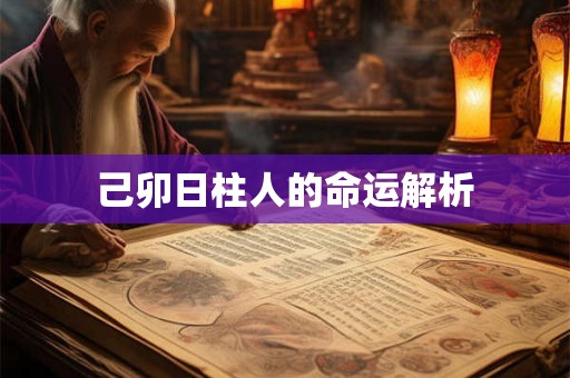 己卯日柱人的命运解析