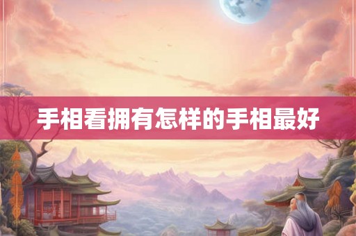 手相看拥有怎样的手相最好