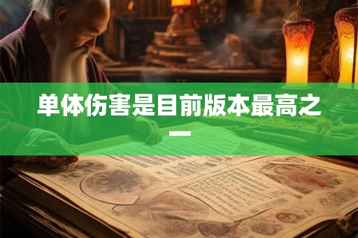 单体伤害是目前版本最高之一