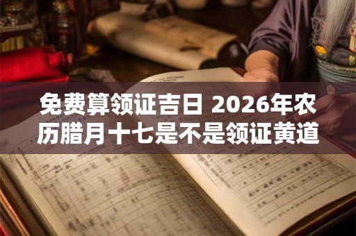 免费算领证吉日 2026年农历腊月十七是不是领证黄道吉日