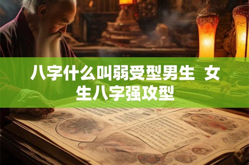 八字什么叫弱受型男生  女生八字强攻型