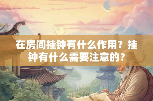 在房间挂钟有什么作用？挂钟有什么需要注意的？