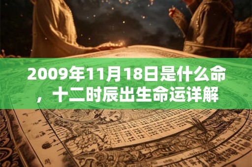 2009年11月18日是什么命，十二时辰出生命运详解