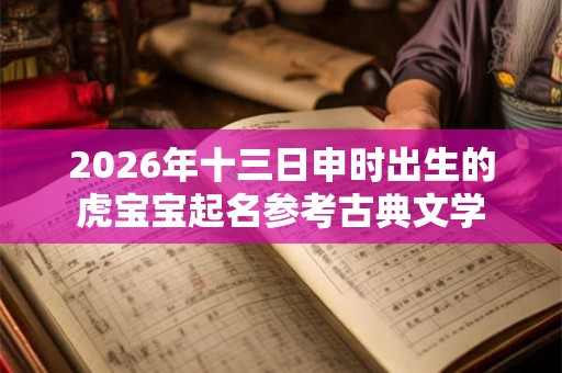 2026年十三日申时出生的虎宝宝起名参考古典文学