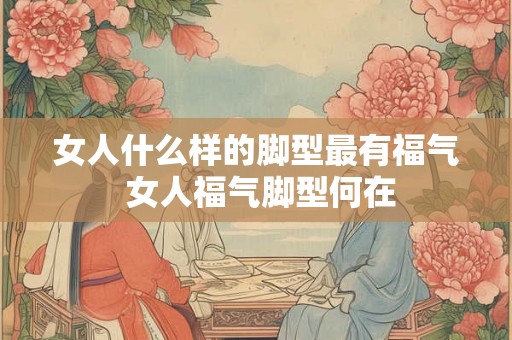 女人什么样的脚型最有福气 女人福气脚型何在