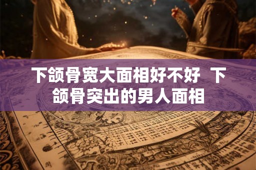 下颌骨宽大面相好不好  下颌骨突出的男人面相