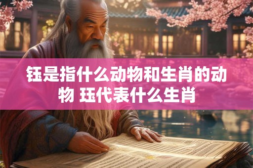 钰是指什么动物和生肖的动物 珏代表什么生肖