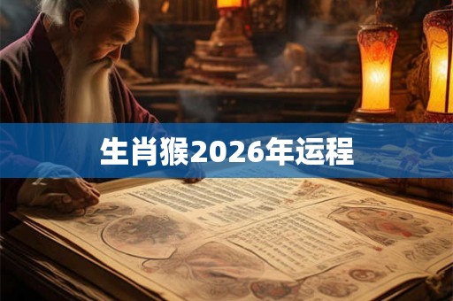 生肖猴2026年运程