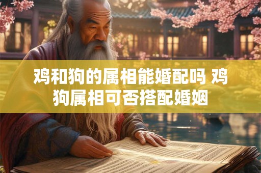 鸡和狗的属相能婚配吗 鸡狗属相可否搭配婚姻
