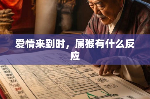 爱情来到时，属猴有什么反应