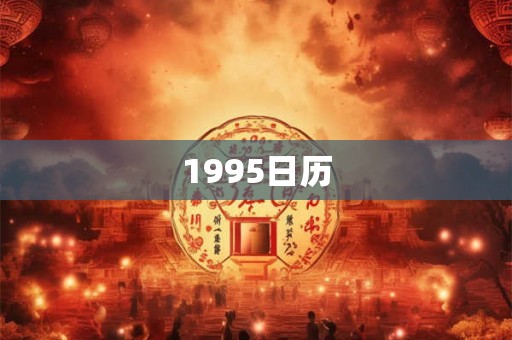 1995日历