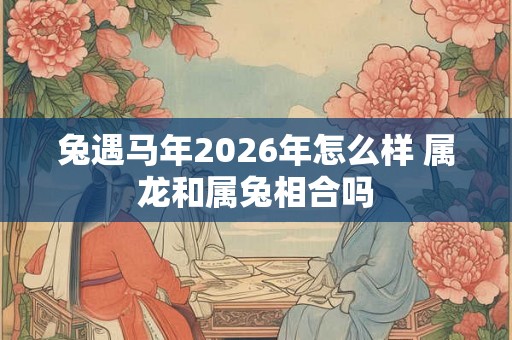 兔遇马年2026年怎么样 属龙和属兔相合吗