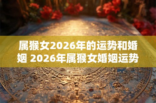 属猴女2026年的运势和婚姻 2026年属猴女婚姻运势如何