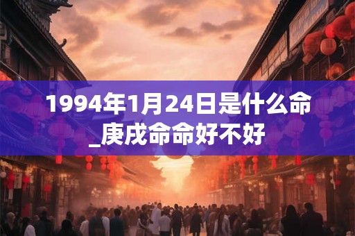 1994年1月24日是什么命_庚戌命命好不好 1994年1月24日是什么命_庚戌命命好不好