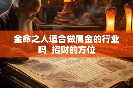 金命之人适合做属金的行业吗  招财的方位