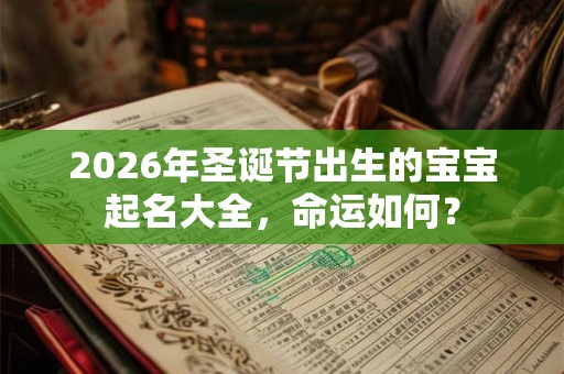 2026年圣诞节出生的宝宝起名大全，命运如何？