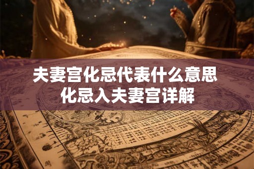 夫妻宫化忌代表什么意思 化忌入夫妻宫详解 夫妻宫化忌代表什么意思 化忌入夫妻宫详解