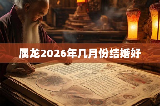 属龙2026年几月份结婚好 属龙2026年几月份结婚好