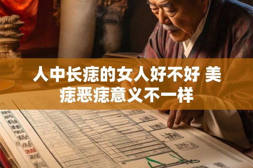 人中长痣的女人好不好 美痣恶痣意义不一样