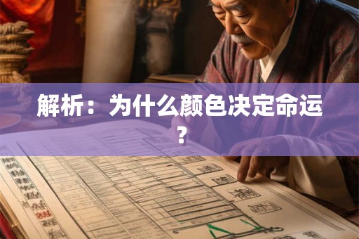 解析：为什么颜色决定命运？