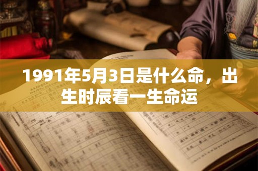 1991年5月3日是什么命，出生时辰看一生命运