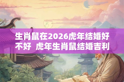 生肖鼠在2026虎年结婚好不好  虎年生肖鼠结婚吉利吗