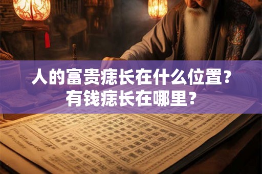 人的富贵痣长在什么位置？有钱痣长在哪里？