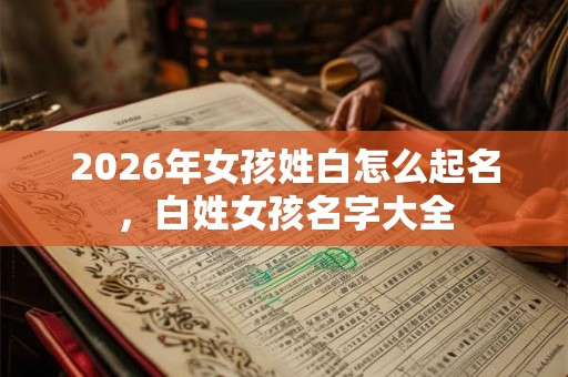 2026年女孩姓白怎么起名，白姓女孩名字大全