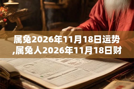 属兔2026年11月18日运势,属兔人2026年11月18日财运,生肖兔2026年11月18日运势