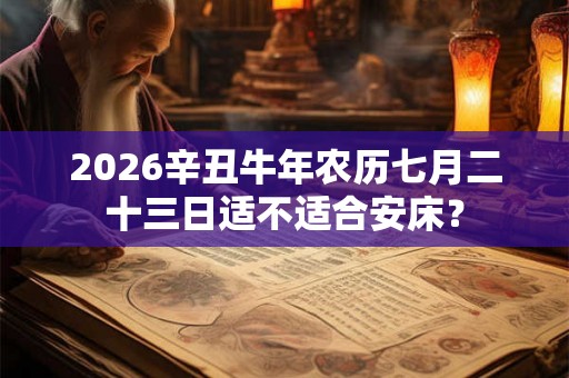 2026辛丑牛年农历七月二十三日适不适合安床？