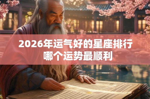 2026年运气好的星座排行  哪个运势最顺利