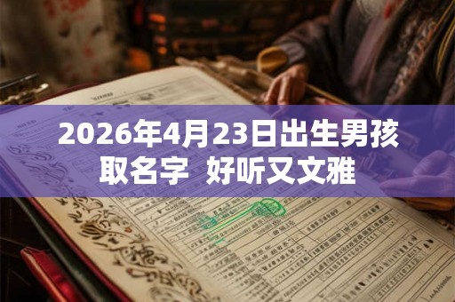 2026年4月23日出生男孩取名字 好听又文雅 2026年4月23日出生男孩取名字 好听又文雅