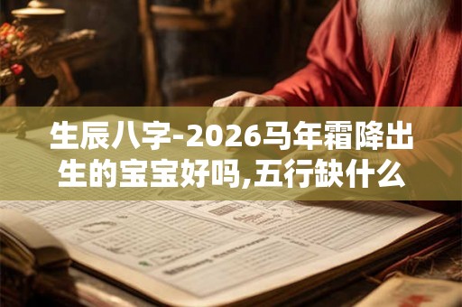 生辰八字-2026马年霜降出生的宝宝好吗,五行缺什么