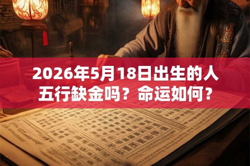 2026年5月18日出生的人五行缺金吗？命运如何？