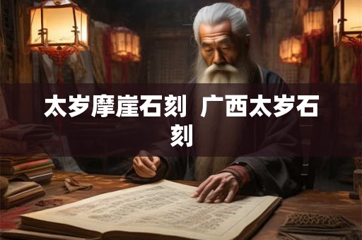 太岁摩崖石刻  广西太岁石刻
