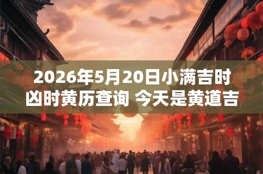 2026年5月20日小满吉时凶时黄历查询 今天是黄道吉日吗