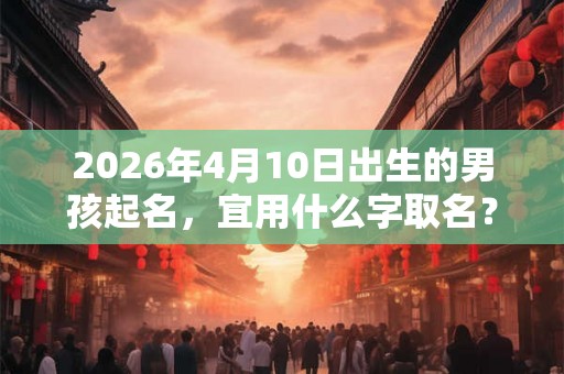 2026年4月10日出生的男孩起名，宜用什么字取名？