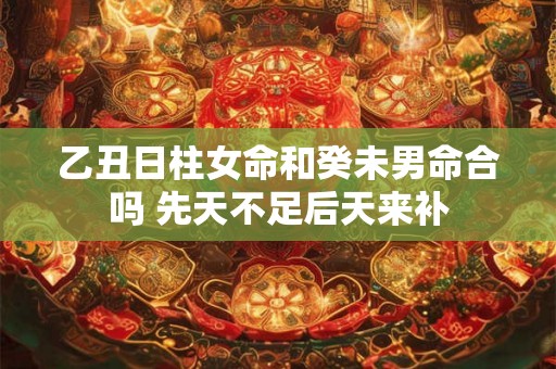乙丑日柱女命和癸未男命合吗 先天不足后天来补 乙丑日柱女命和癸未男命合吗 先天不足后天来补