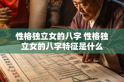性格独立女的八字 性格独立女的八字特征是什么 性格独立女的八字 性格独立女的八字特征是什么