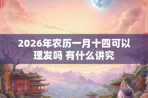 2026年农历一月十四可以理发吗 有什么讲究 2026年农历一月十四可以理发吗 有什么讲究