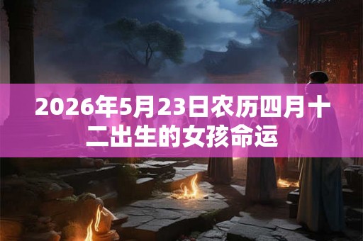 2026年5月23日农历四月十二出生的女孩命运 2026年5月23日农历四月十二出生的女孩命运