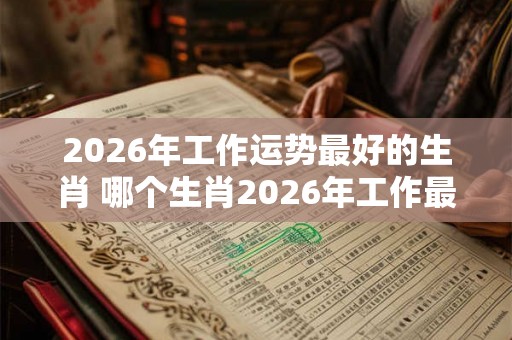 2026年工作运势最好的生肖 哪个生肖2026年工作最顺利