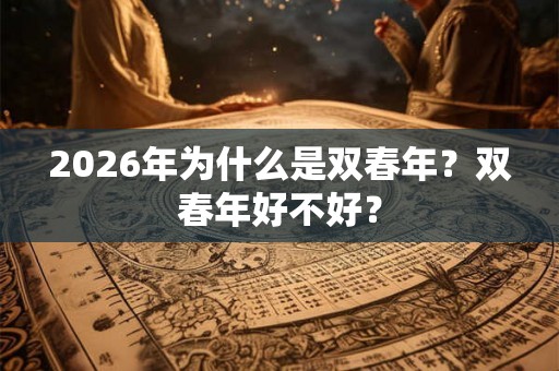 2026年为什么是双春年？双春年好不好？
