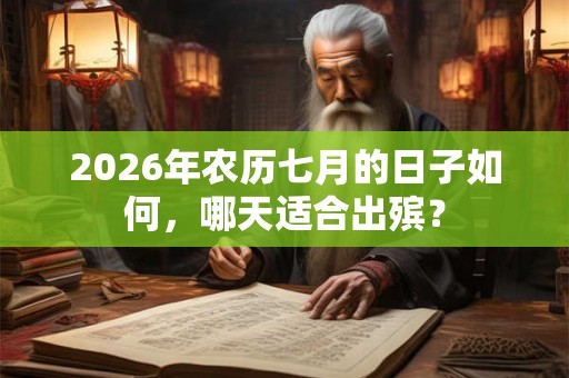 2026年农历七月的日子如何，哪天适合出殡？