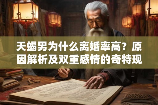 天蝎男为什么离婚率高？原因解析及双重感情的奇特现象